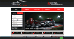Desktop Screenshot of beestoncarcentre.co.uk